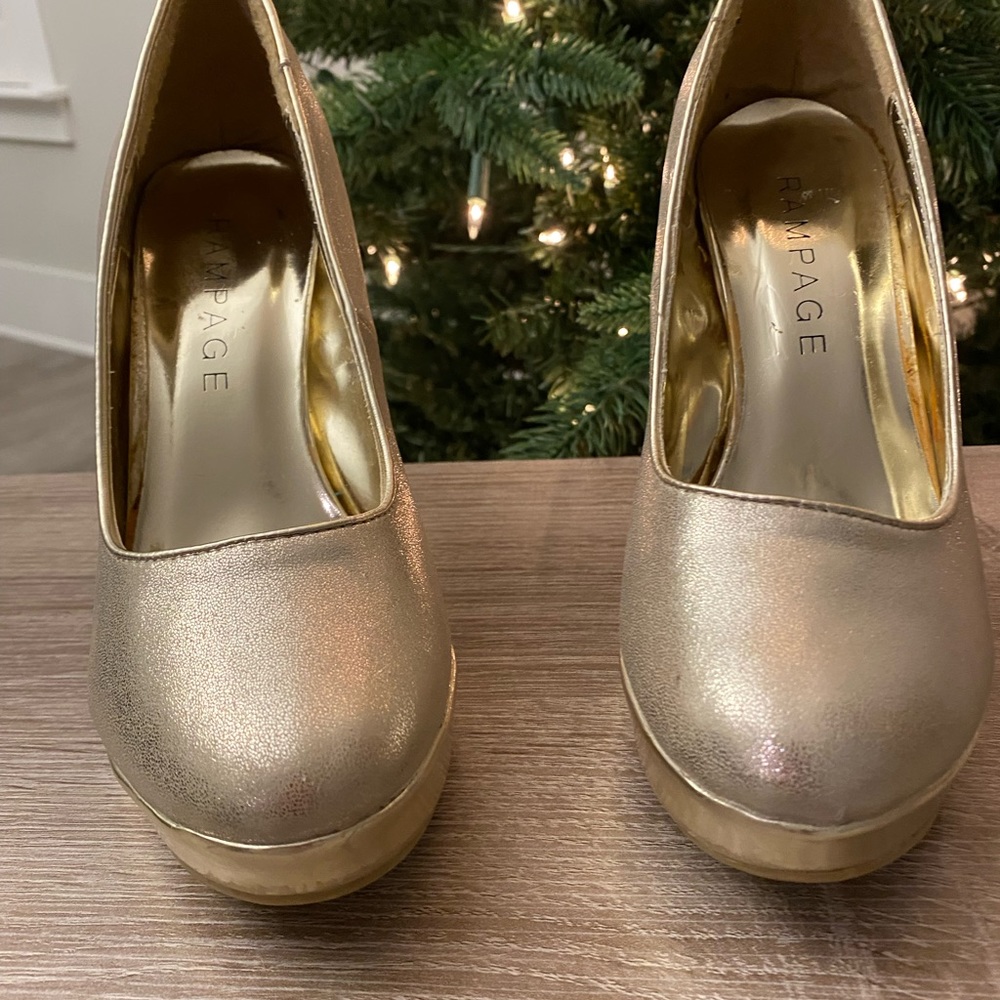 Rampage gold heels